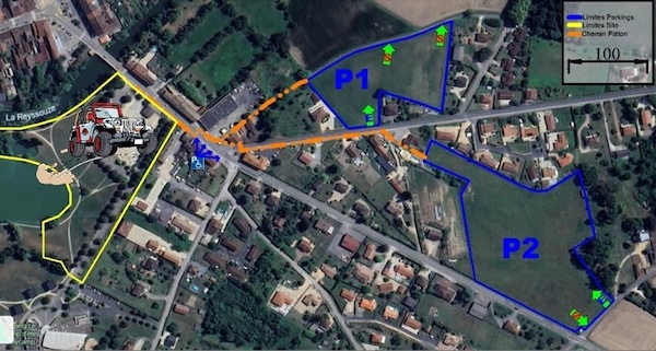Plan accès parking